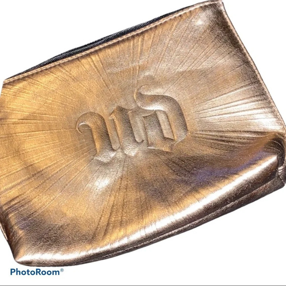 Urban  decay metallic gold makeup bag - Picture 1 of 12